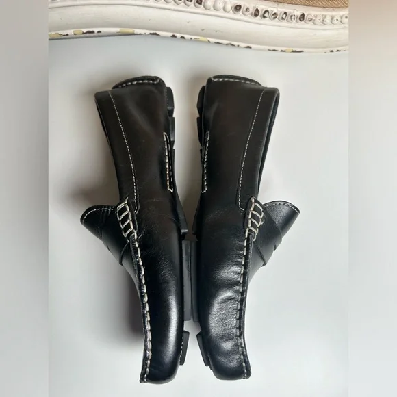 Cole Haan Black Leather Slip-On Loafers Women’s Flat Size 8.5B - Picture 10 of 15